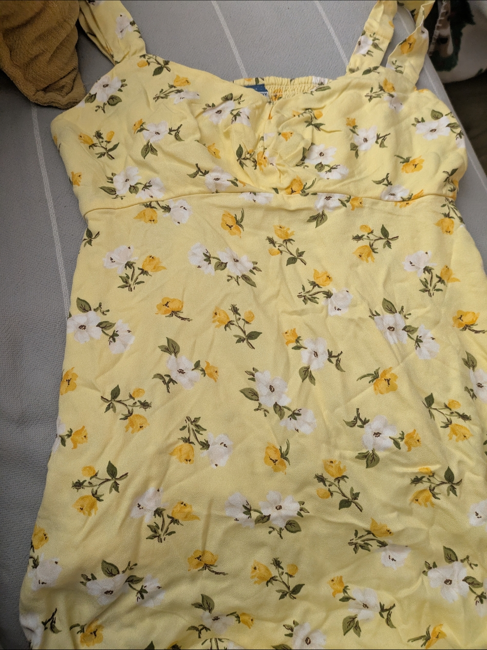Old Navy Yellow Floral Midi Dress